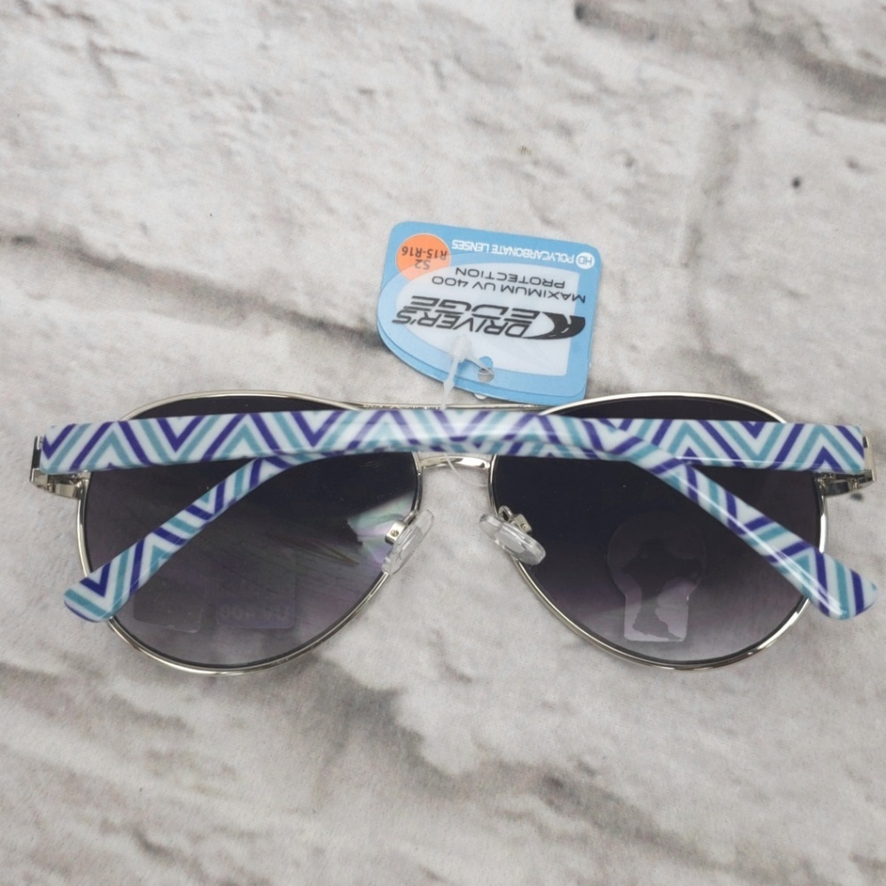 💚Drivers Edge Fashion Print Aviator Sunglasses - Picture 4 of 5
